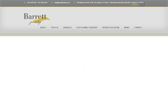 Desktop Screenshot of barrettpodiatry.com
