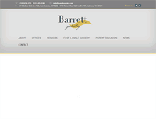 Tablet Screenshot of barrettpodiatry.com